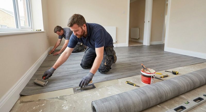 Sheet Linoleum Installation in Rochester, MI