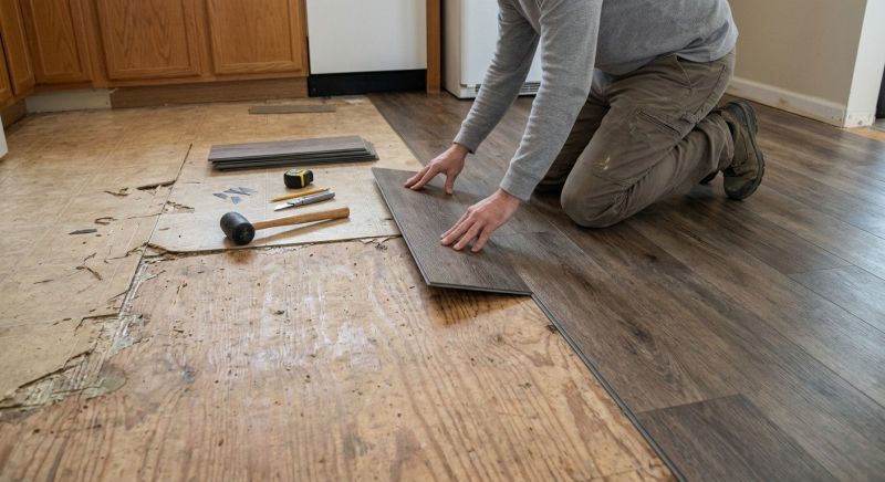 Vinyl Flooring Installation in Wixom, MI