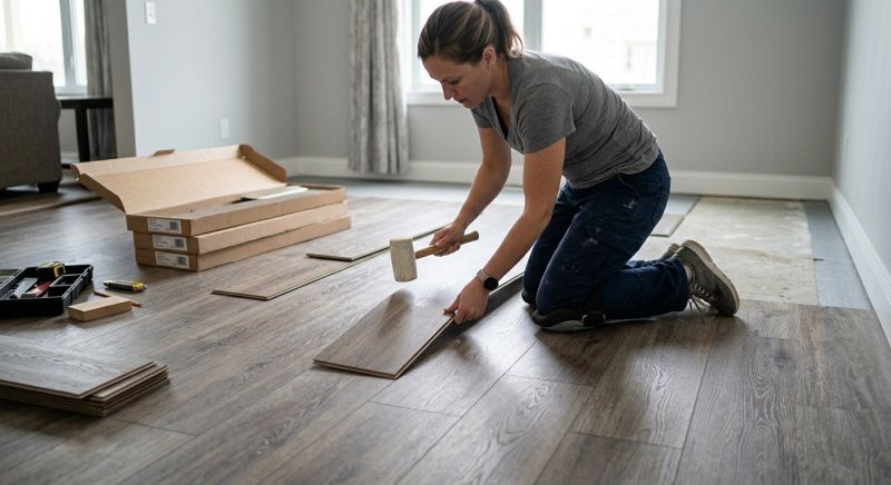 Vinyl Plank Floor Installation in Waterford, MI